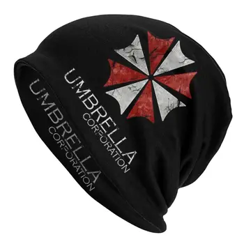 Umbrella Corporation Corp Skullies Beanies Cepures Goth Rudens Ziemas Ielu Vīriešu, Sieviešu Cepures Pieaugušo Silts Pārsegs Adīta Cepure